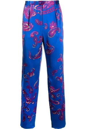 Saint Laurent Paisley-print tailored trousers
