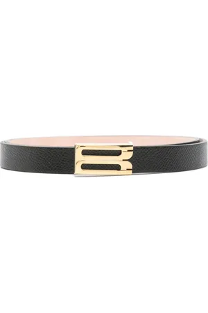 Victoria Beckham Small grained-leather belt