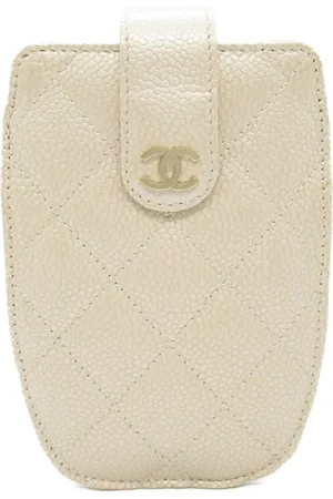 CHANEL 2012 diamond-quilted card holder