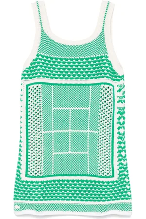 Lacoste Crochet-knit mini dress