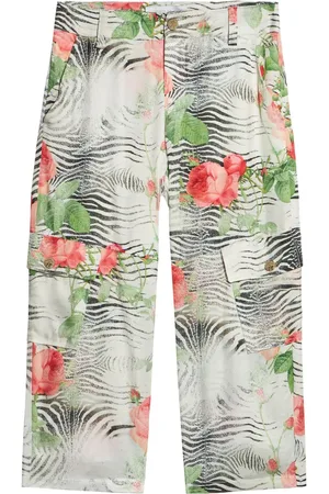 Roberto Cavalli Zebra-print trousers