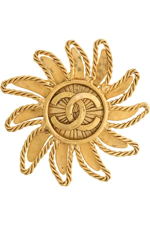 CHANEL 1994 CC sun motif brooch