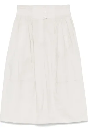 TRANSIT Crinkled midi skirt