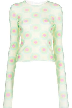 Sportmax Graphic-print crew-neck T-shirt