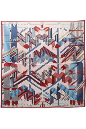 Hermès 2000s Sangles En Zigzag scarf