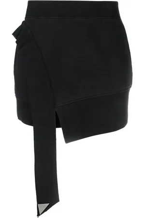 The Attico Asymmetric hem pencil skirt