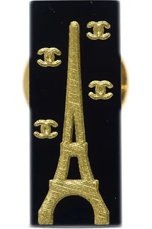 CHANEL 2005 CC Eiffel Tower brooch