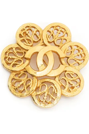 CHANEL 1995 CC flower brooch