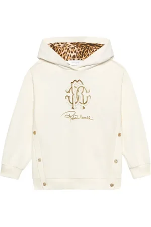 Roberto Cavalli Logo-embroidered hoodie