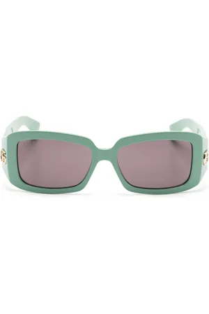 Gucci Double G rectangle-frame sunglasses