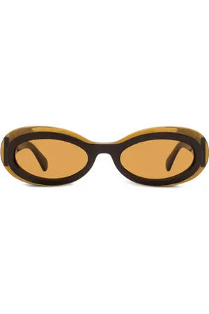 Salvatore Ferragamo Tortoiseshell oval sunglasses