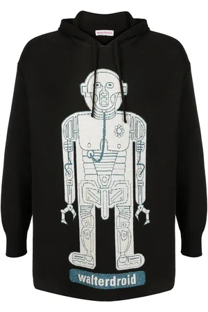 WALTER VAN BEIRENDONCK Walterdroid knitted hoodie