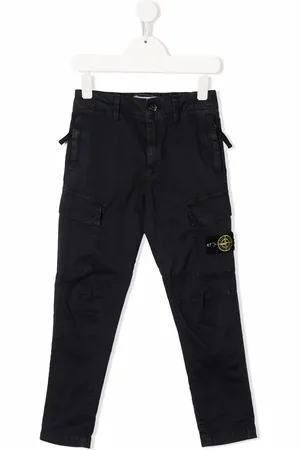 Stone Island Side logo-patch trousers