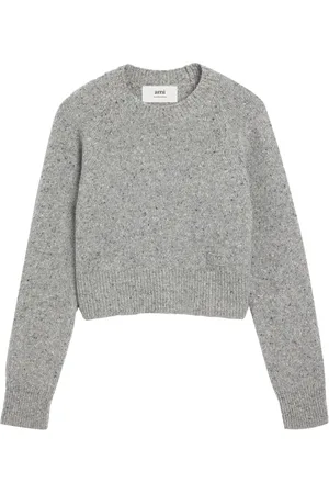 Ami Logo-embroidered crew-neck jumper