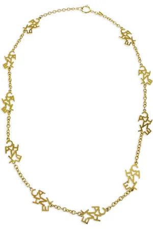 CHANEL 1990-2000 logo chain necklace