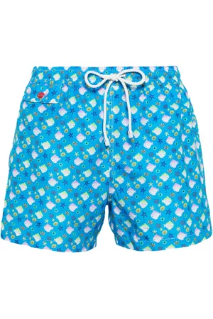 Kiton Graphic-print swim shorts
