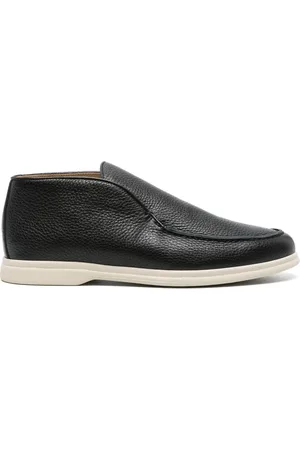 corneliani Pebbled leather high-top loafers
