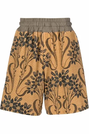 PIERRE-LOUIS MASCIA Ursula floral-print elasticated shorts