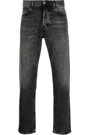 haikure Straight-leg washed jeans