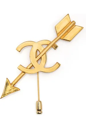 CHANEL 1990s bow and arrow motif brooch