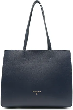 Patrizia Pepe Hammered-leather tote bag
