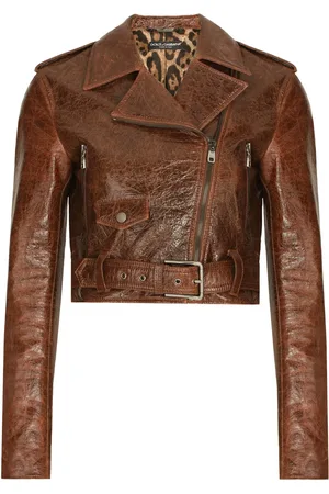 Dolce & Gabbana Cropped buckled biker jacket