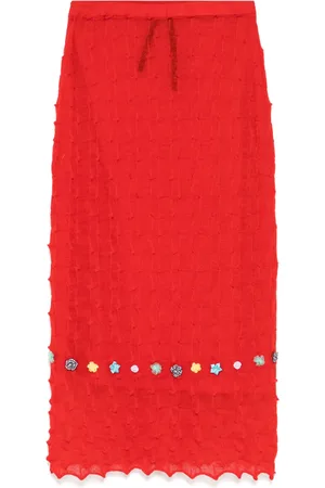 YANYAN KNITS Embellished mini skirt