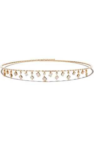 Suzanne Kalan 18kt rose gold Cascade Fireworks diamond charm choker