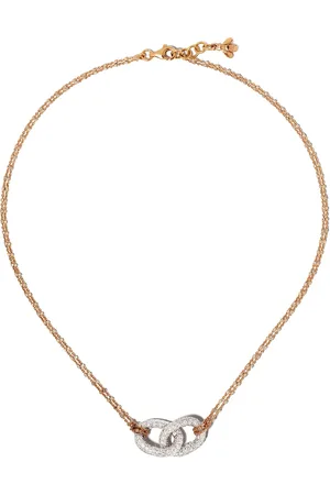 CAROLINA BUCCI 18kt white and rose gold Links chain necklace