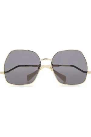 Gucci Oversized geometric-frame sunglasses
