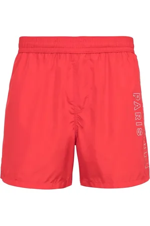 Balmain Metallic-logo swim shorts