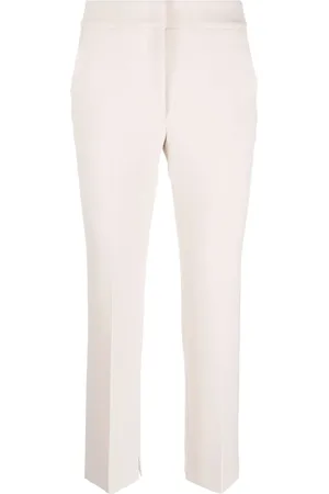PESERICO SIGN High-waist straight-leg trousers
