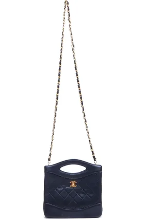 CHANEL 1990-1991 diamond-quilted two-way bag