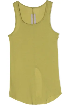 Rick Owens Organic cotton raw edge tank top