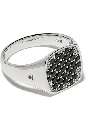 TOM WOOD Mini cushion spinel ring