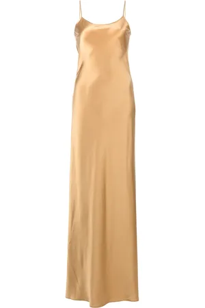 Voz Sleeveless silk maxi slip dress