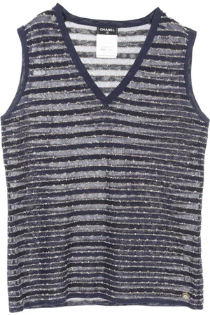 CHANEL 1986-1988s Rame Stripes vest