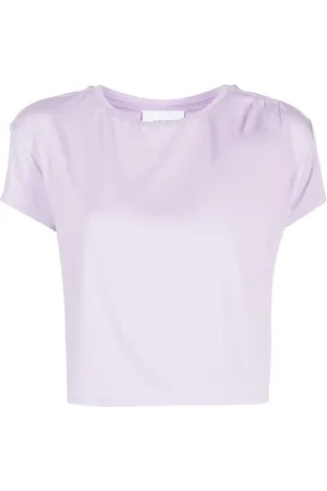 Marchesa Notte Round neck cropped T-shirt