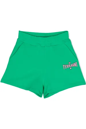 Chiara Ferragni Logo-embroidered track shorts
