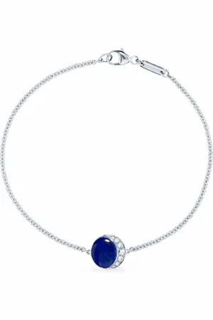 David Morris 18kt white gold Fortuna lapis lazuli and diamond bracelet