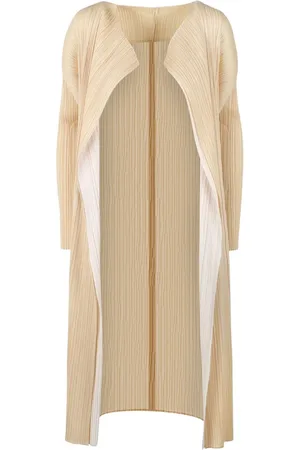 PLEATS PLEASE ISSEY MIYAKE Merry Bicolor coat