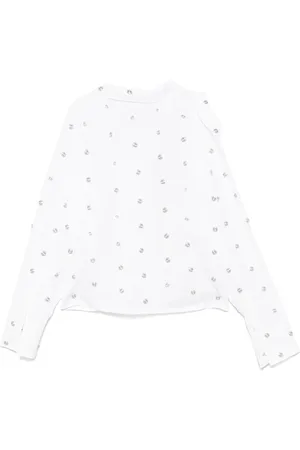 A.W.A.K.E. MODE Studded double-collar shirt