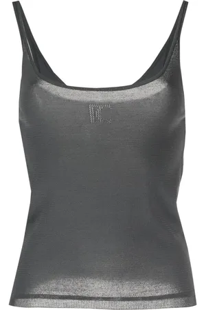 Low Classic Perforated knit tank top