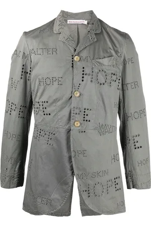 WALTER VAN BEIRENDONCK Perforated Royal blazer