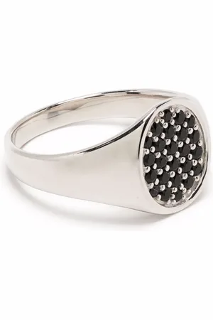 TOM WOOD Mini oval spinel signet ring