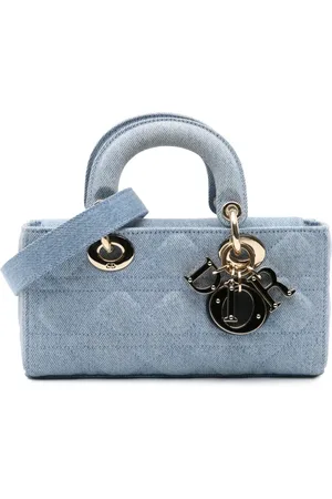 Dior 2023 Small Denim Macrocannage Lady D Joy satchel