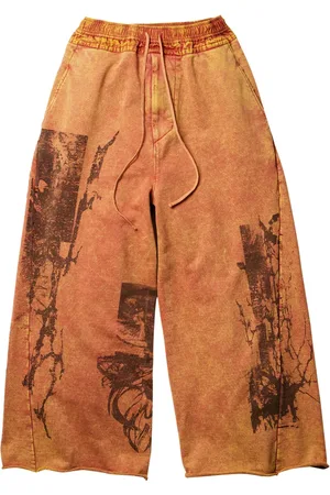 JULIUS Rift Graphic wide-leg track pants