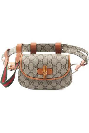 Gucci 2016-2024 Mini GG Supreme Web Bamboo 1947 belt bag