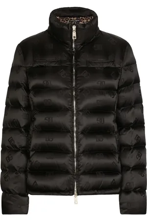 Dolce & Gabbana Monogram-jacquard puffer jacket