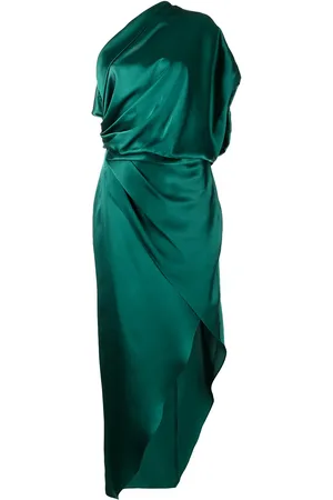 Michelle Mason Draped silk midi dress